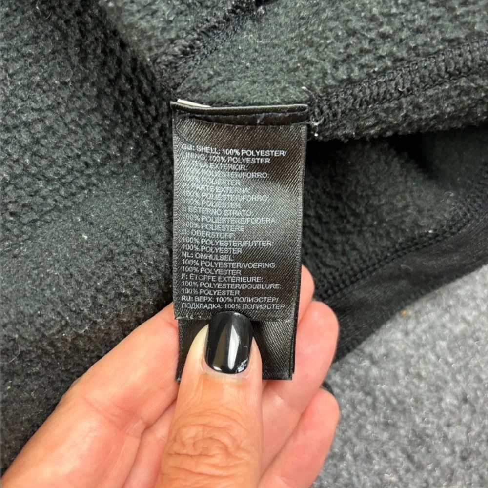 THE NORTH FACE Mens zip Sweater Fleece Jacket charcoal Grey size: XXL